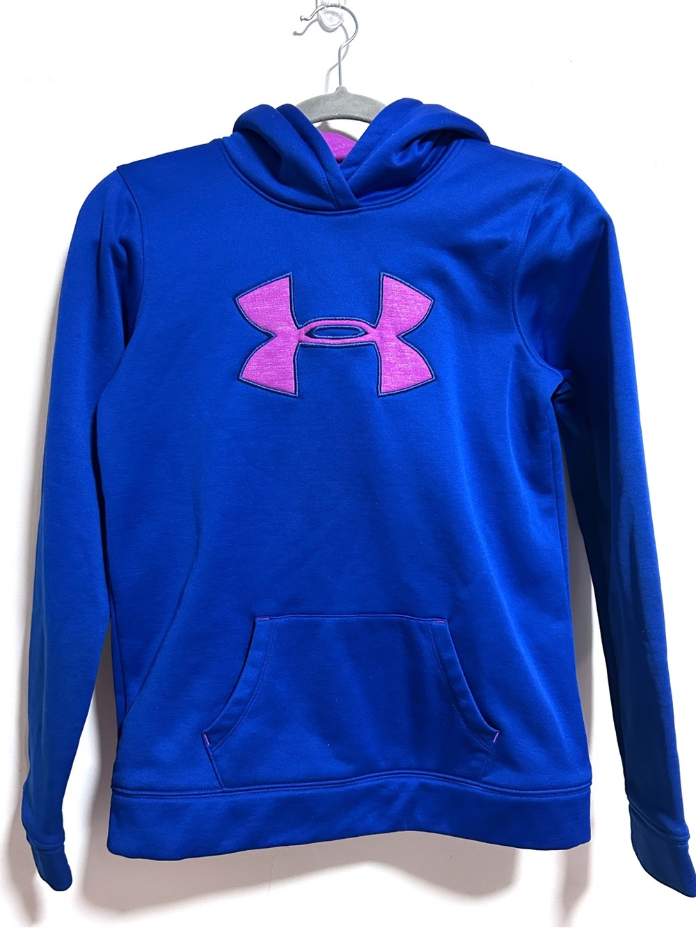 Under Armour Hoodie Sweatshirt Youth Large Girl’s L Blue Purple